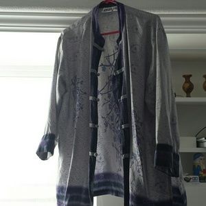 Women's oriental long sleeve blouse